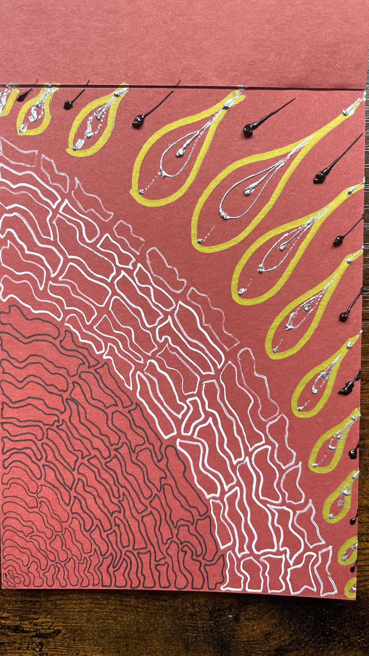 La Montigny II, Work on paper, 2026, by Anujalika. Nature at its best at Montigny but with people who were as natural as nature makes you feel.